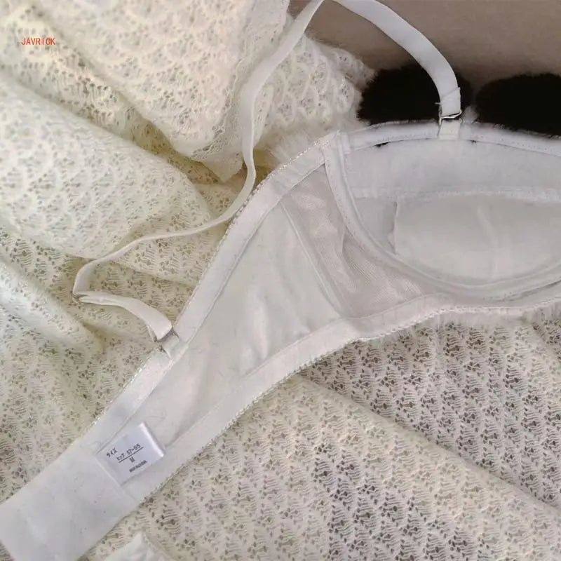 Cute Panda Plush Lingerie Set