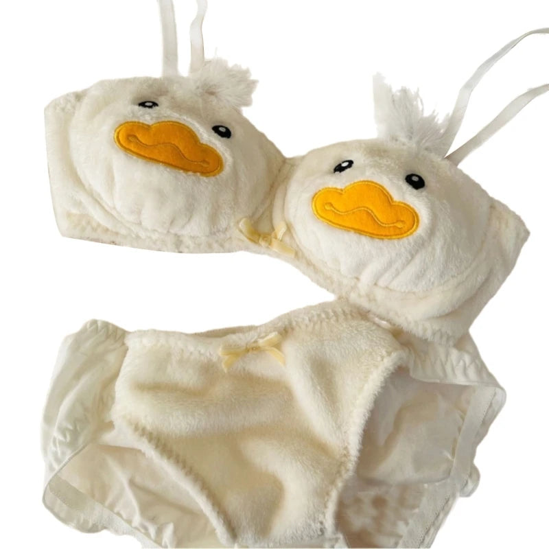 Cute Panda Plush Lingerie Set
