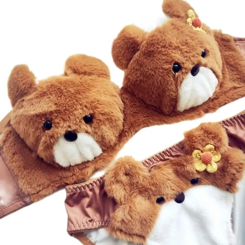 Soft Bear Bra & Panties for Girls