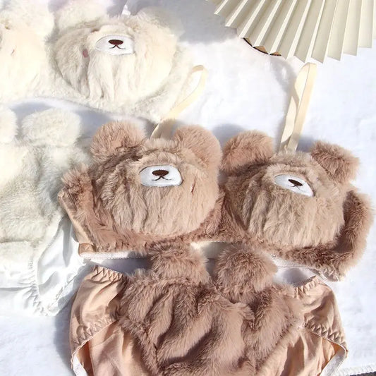 Girls' Cute Plush Lingerie for Women
