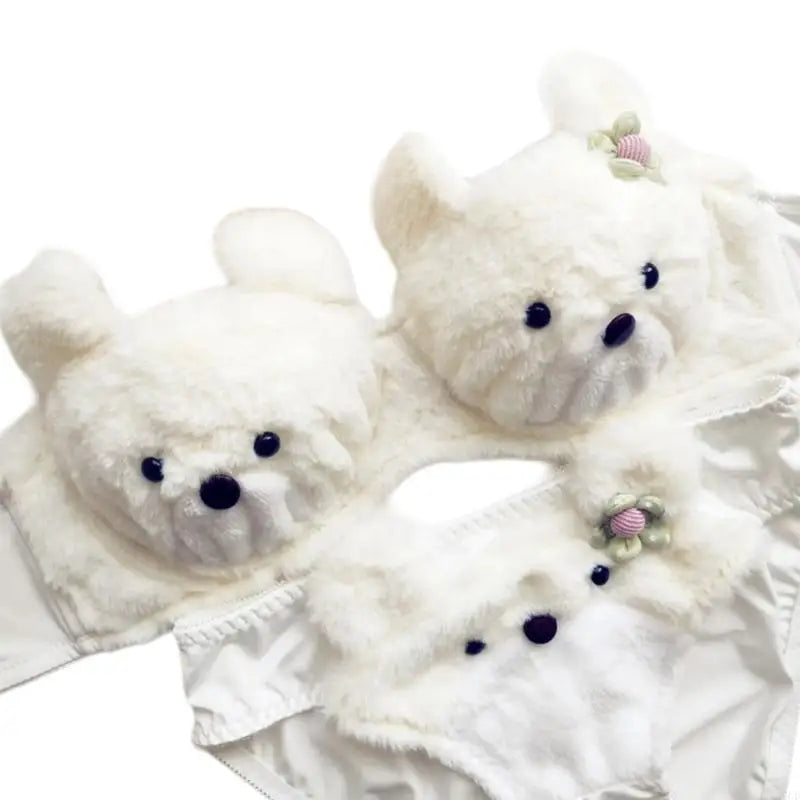 Soft Bear Bra & Panties for Girls