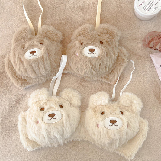 Cute Plush Bear Lingerie Set