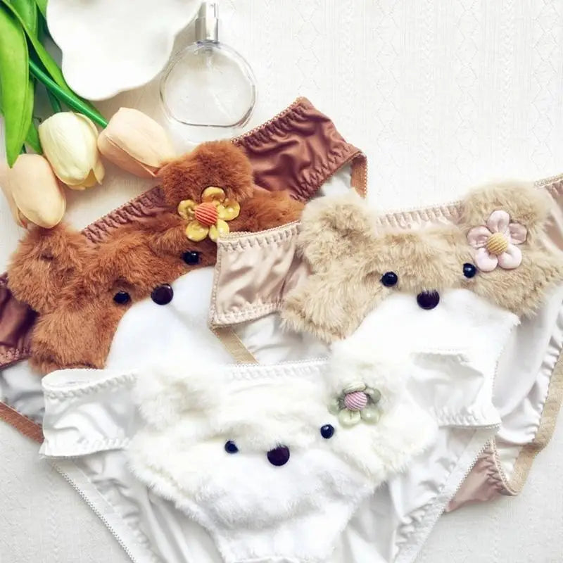 Soft Bear Bra & Panties for Girls