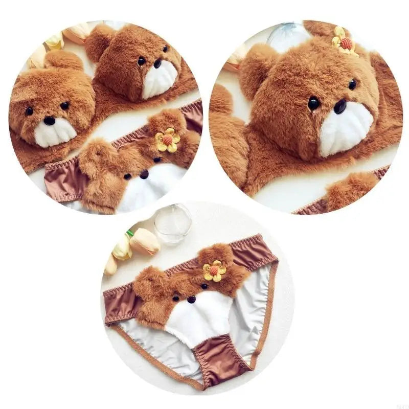 Soft Bear Bra & Panties for Girls