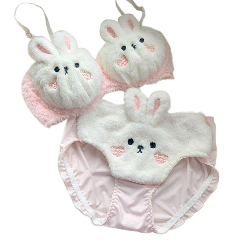 Funny Bear Plush Bra & Panty